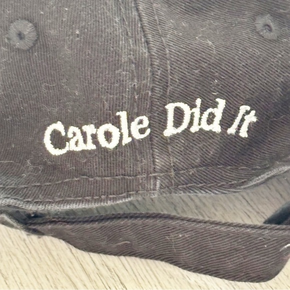 New USA HAT COMPANY Black TIGER KING NETFLIX Cotton Baseball Cap Carole Did It - Picture 3 of 6